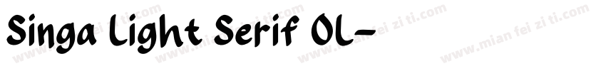 Singa Light Serif OL字体转换
